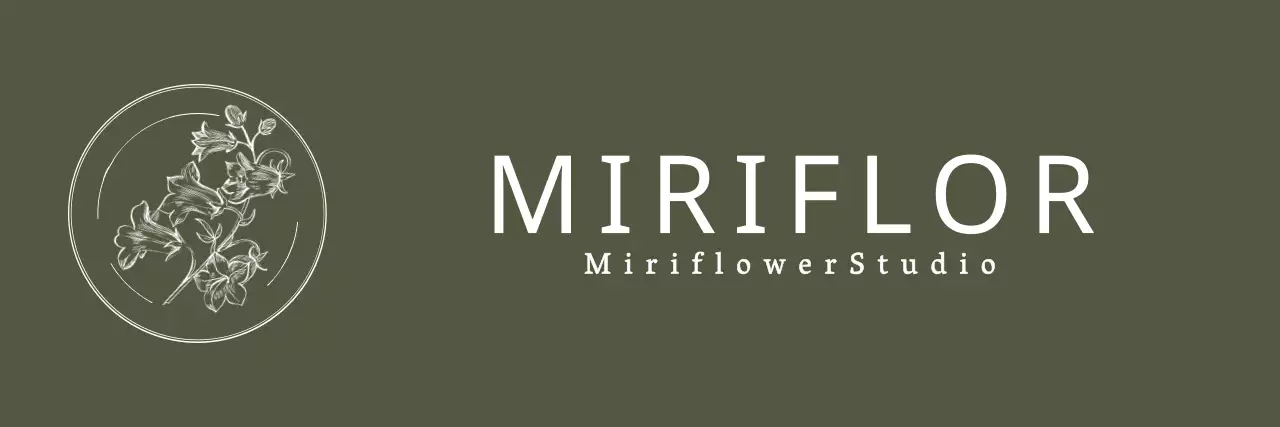 Ilustração floral emocional estilo emblema logotipo em preto Para a equipa do estúdio de flores e experiências