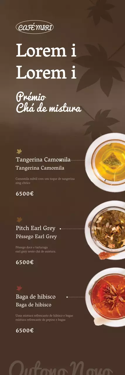 Um guia para o novo menu de outono deste café castanho, simples e luxuoso