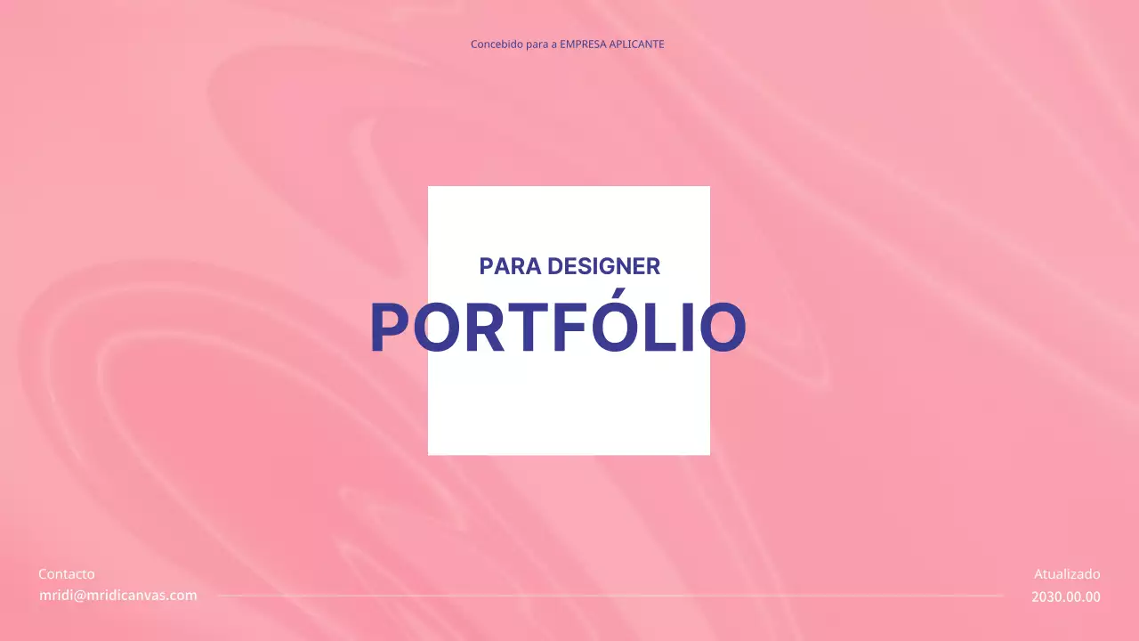 Um portefólio de temas cor-de-rosa claro para o ajudar na área do design