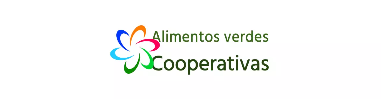 Logótipos modernos com símbolos e textos em combinações coloridas Produtos promocionais estilo cooperativa