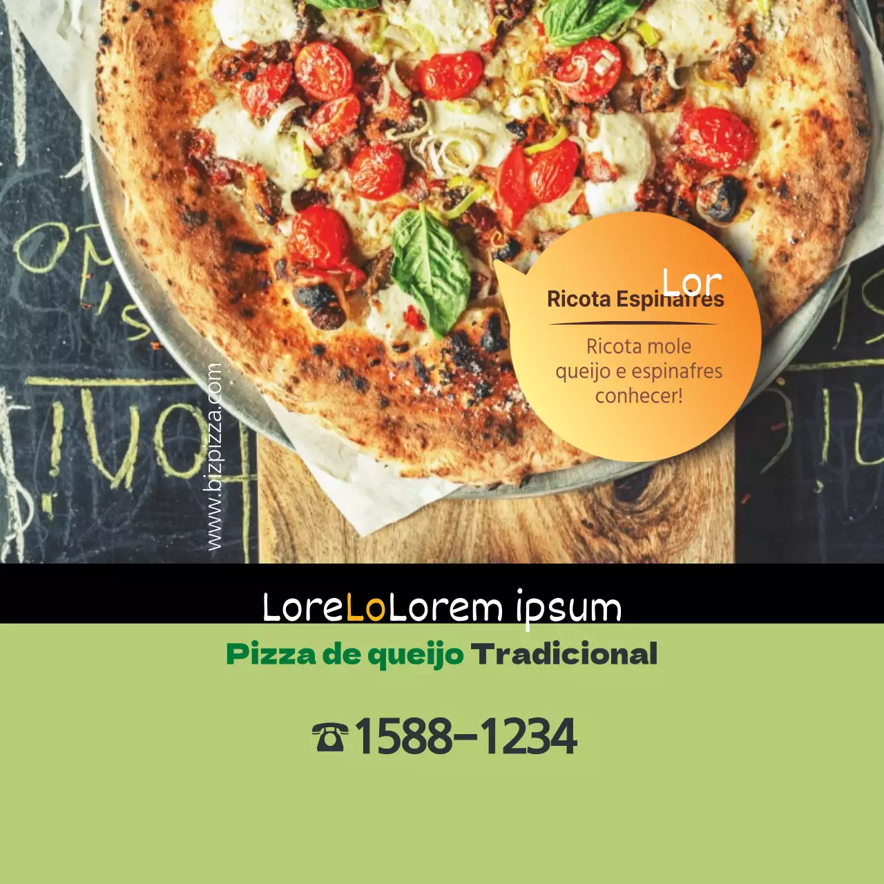 Pizza de queijo Bizimil