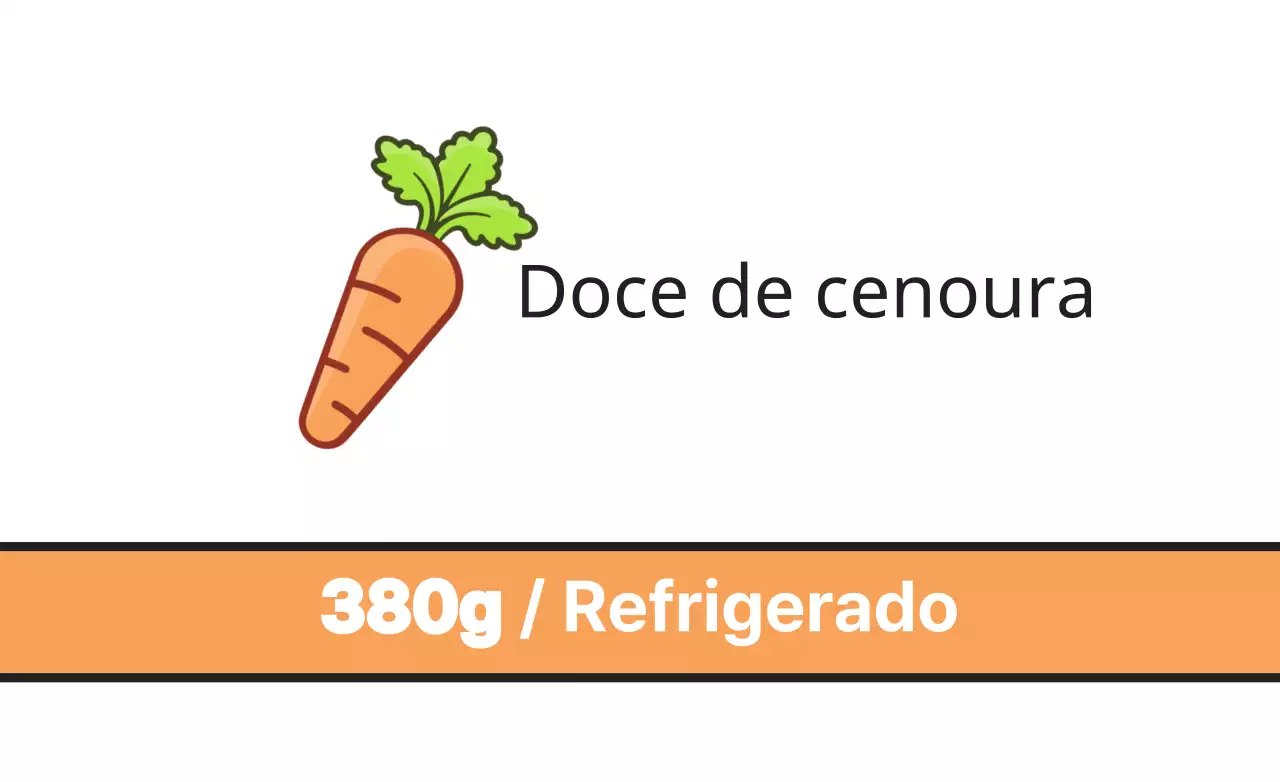 Doce de cenoura