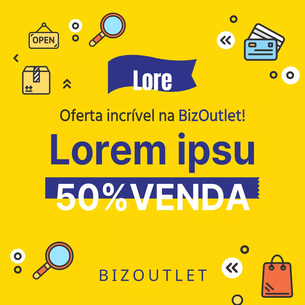 Venda em toda a loja