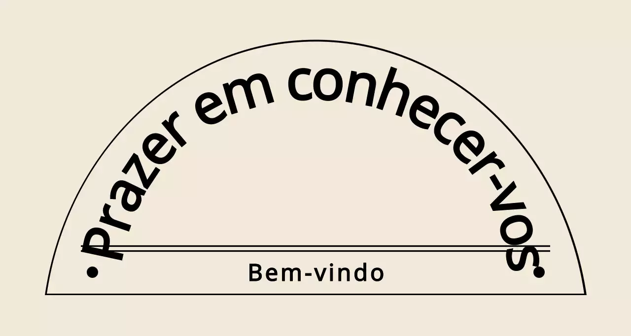 Estilo de texto simples e emotivo em castanho claro e preto