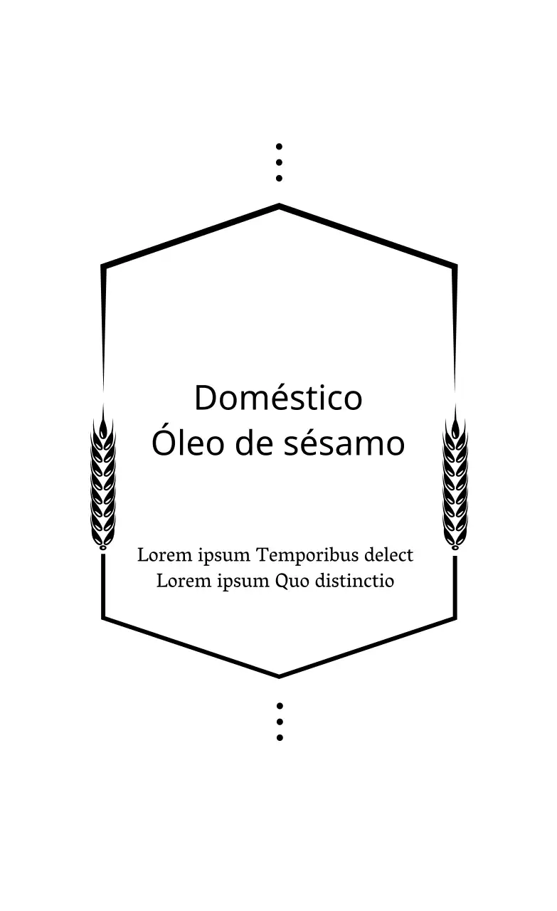 Ilustração branca de rótulos alimentares tradicionais limpos