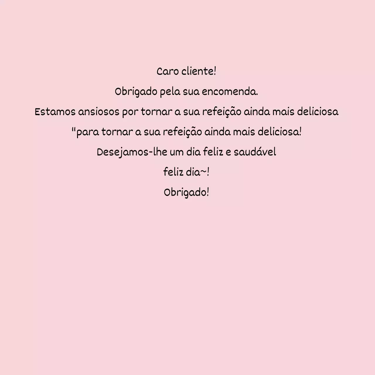 Autocolante de agradecimento de entrega