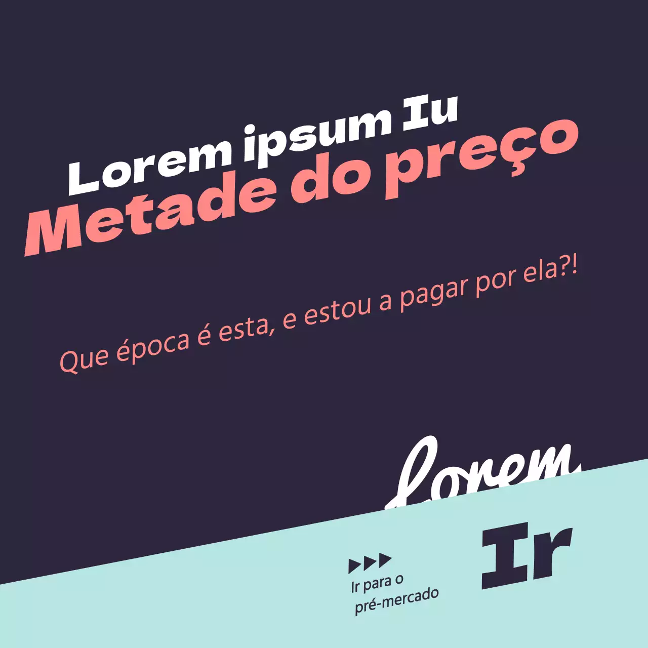 Metade do desconto