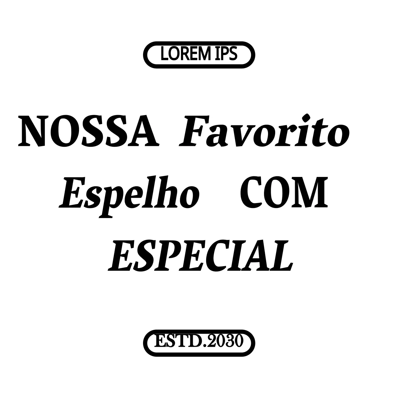Promova e venda o seu salão de beleza com um design simples, limpo, preto e com muito texto