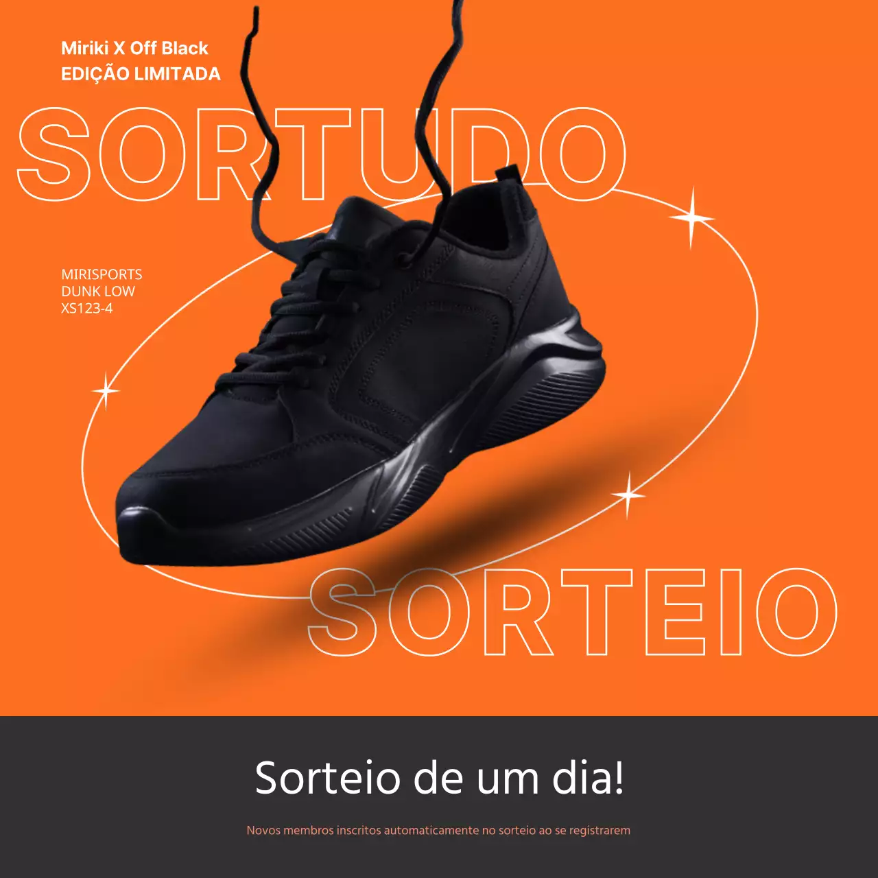 Orange Simple Event Sorteio Redes sociais