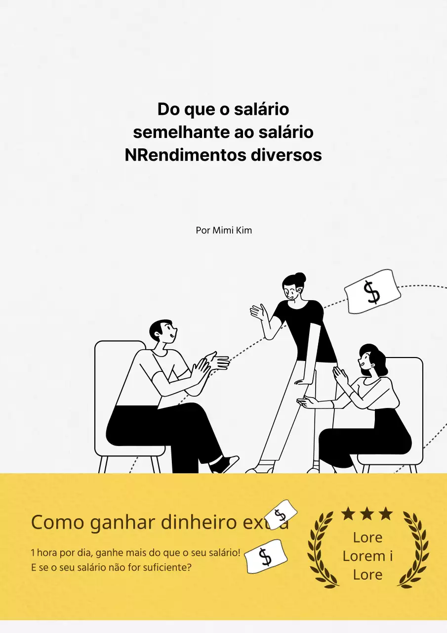 Capa simples e ilustrada de um livro de finanças a preto e branco