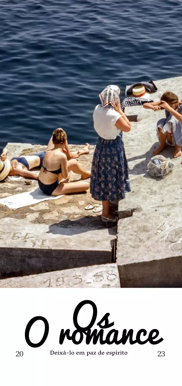 Mercadoria sentimental com oceano azul e palavras inglesas a preto