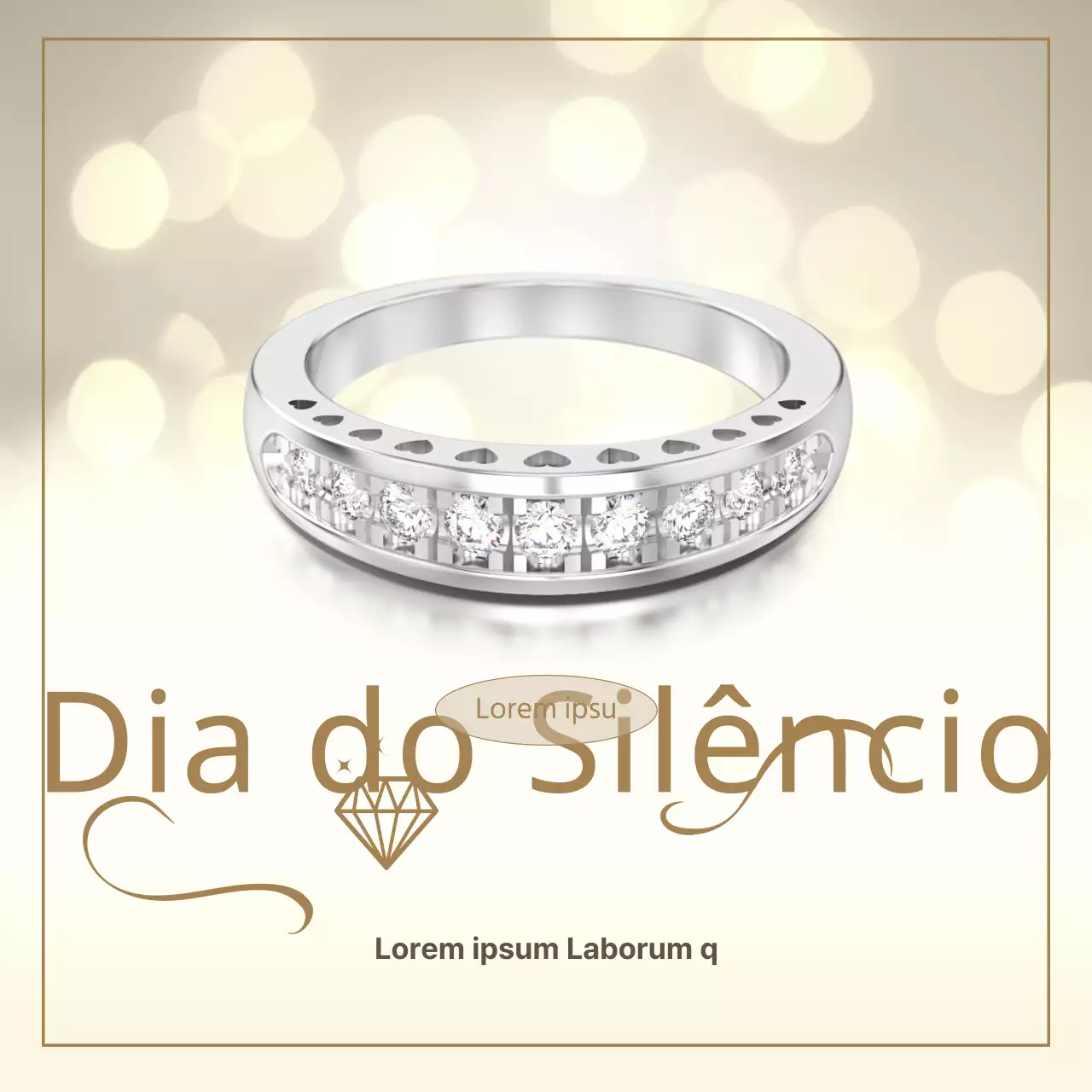 Promover um conceito dourado e luxuoso de descontos de engate para o Dia de Prata