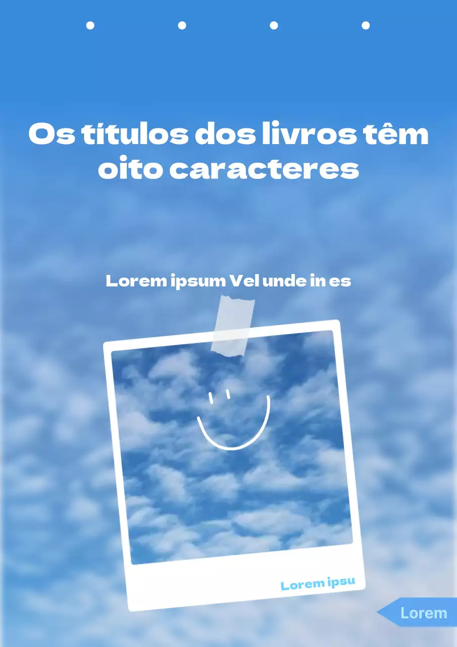 Um ensaio fácil de utilizar que pode ser adaptado a qualquer título de livro utilizando fotografias do céu