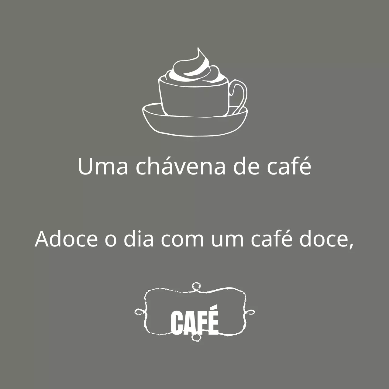 Café doce