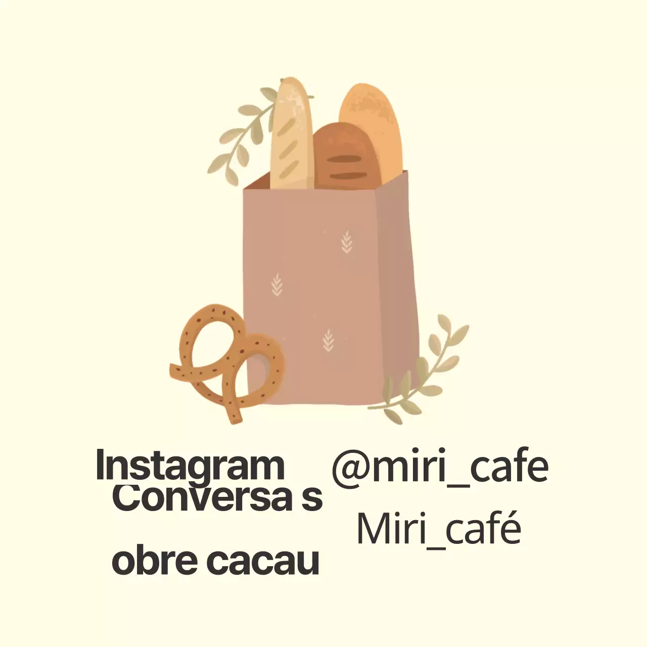 Etiqueta de café ilustrada vintage amarela clara