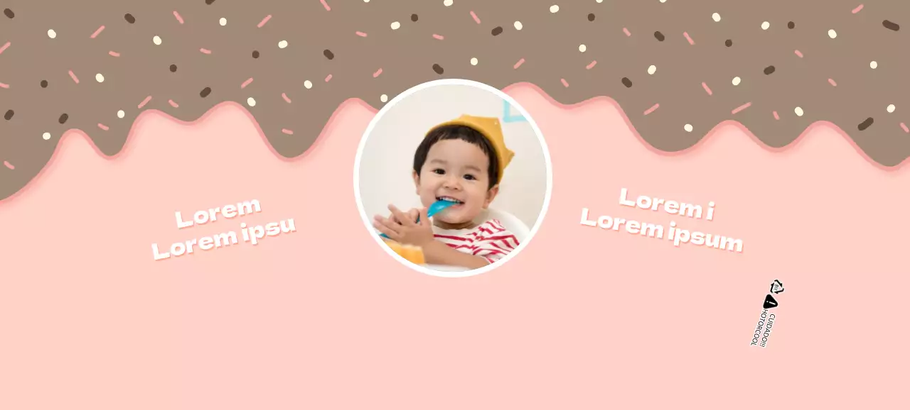 Copos de papel cor-de-rosa bonitos para gelado Feliz Aniversário