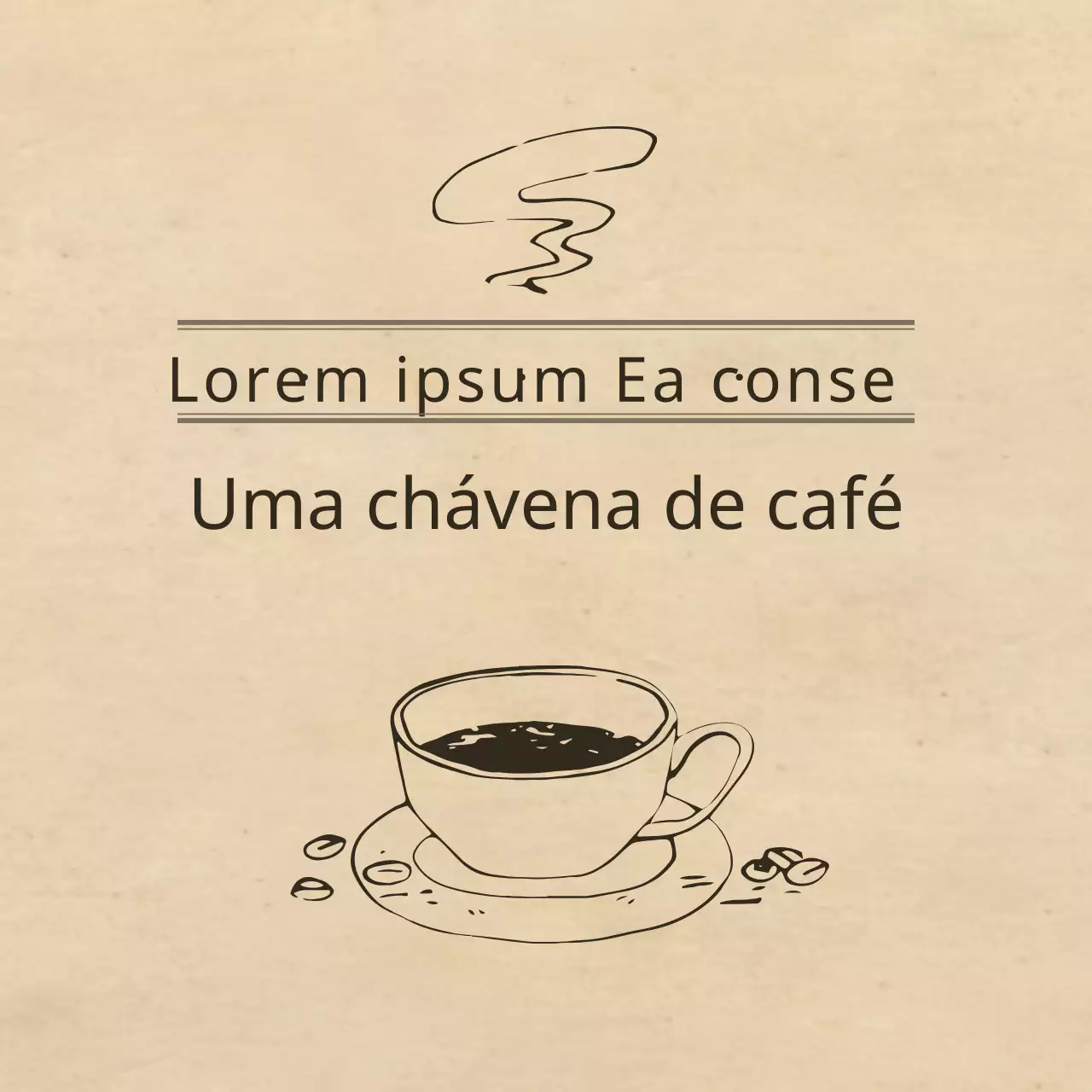 Uma chávena de café