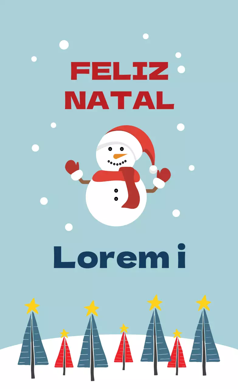 Etiqueta de felicitações de Natal com ilustração do céu vermelho