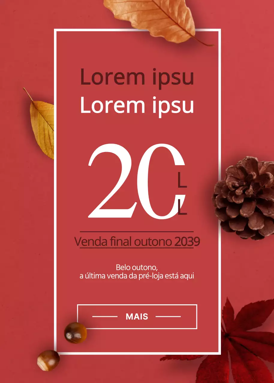 outono, última venda