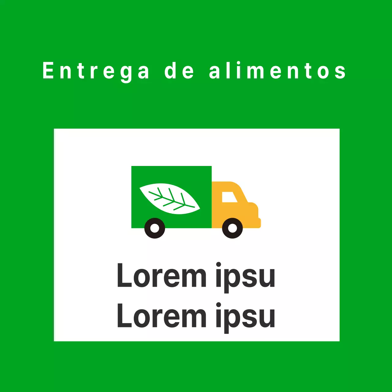 Entrega de produtos alimentares