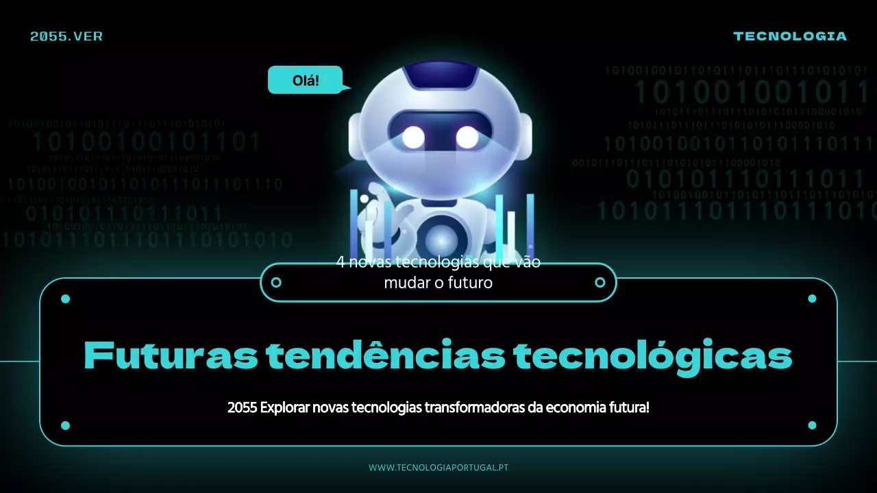 Acentos de néon pretos e azuis antecipam as tendências tecnológicas do futuro