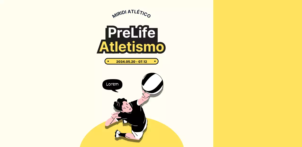 Conceção de um rótulo de água desportiva brilhante e energético para um evento desportivo