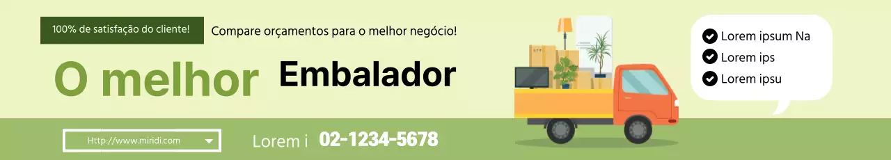 Ilustração verde Embalagem limpa promove a mudança
