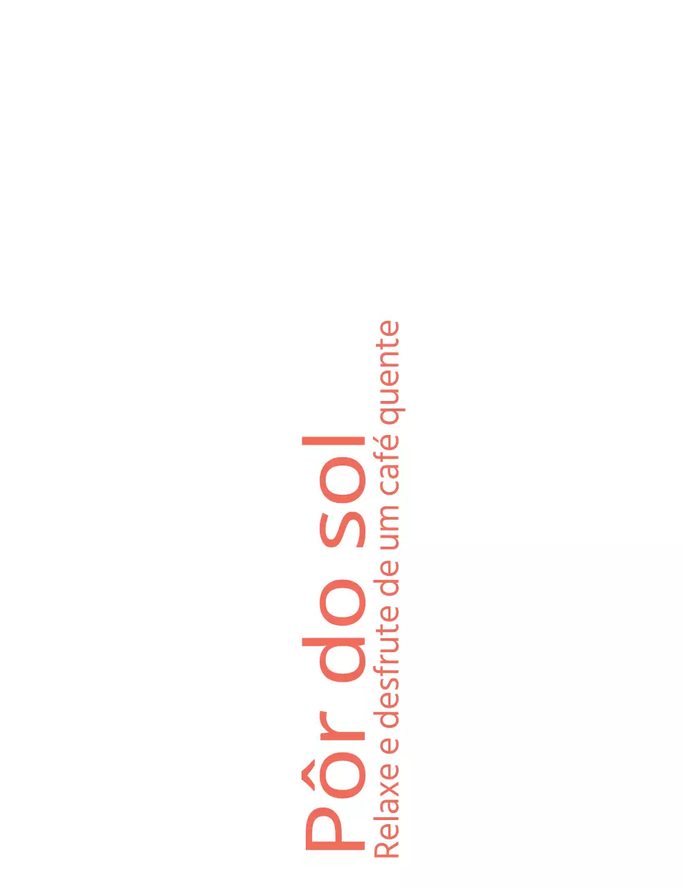 Mercadoria com texto simples em inglês a vermelho e uma ilustração simples de um raio de sol
