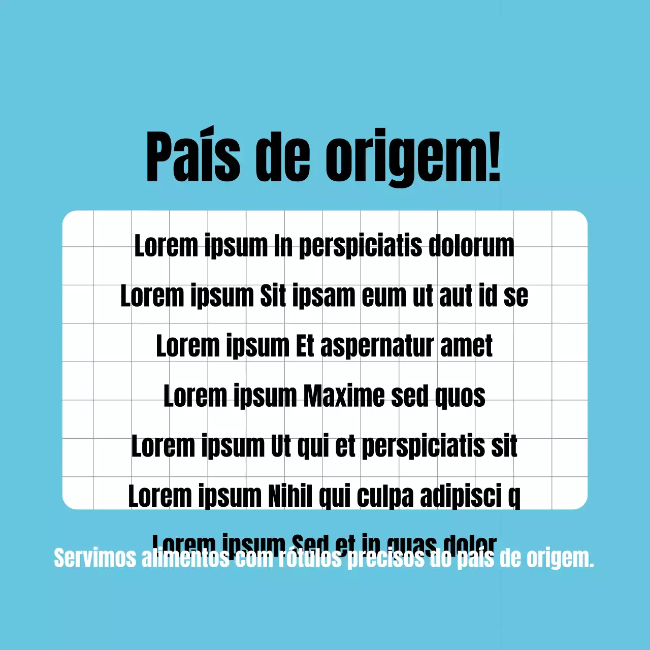 Guia de origens dos alimentos