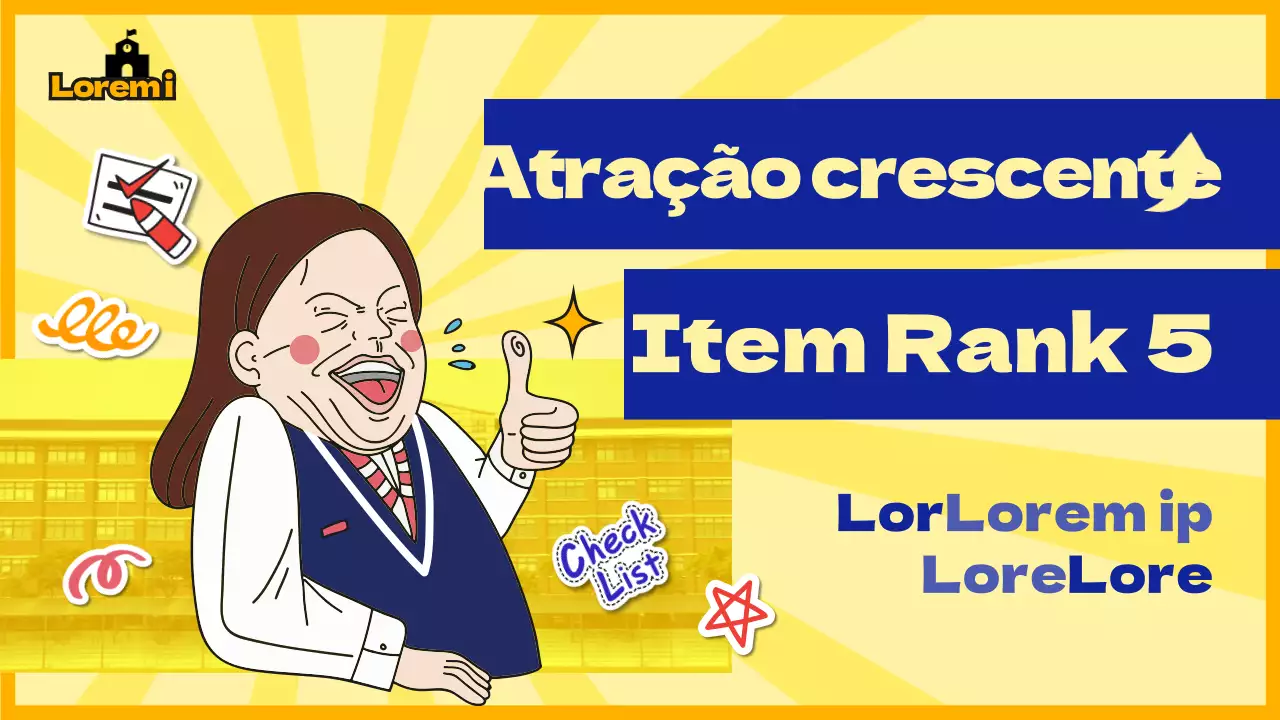 Fornecer informações sobre os ridículos artigos escolares amarelo e azul-marinho