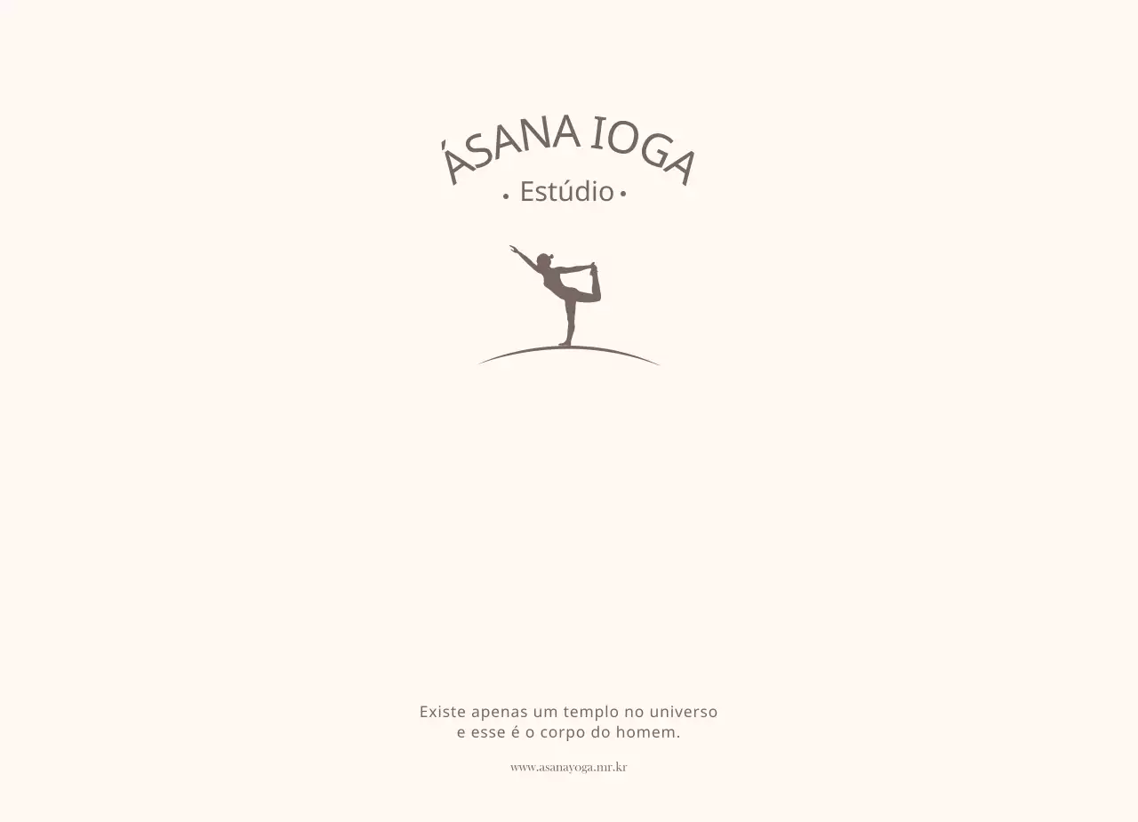 Materiais promocionais de ioga com um design calmo e emocional