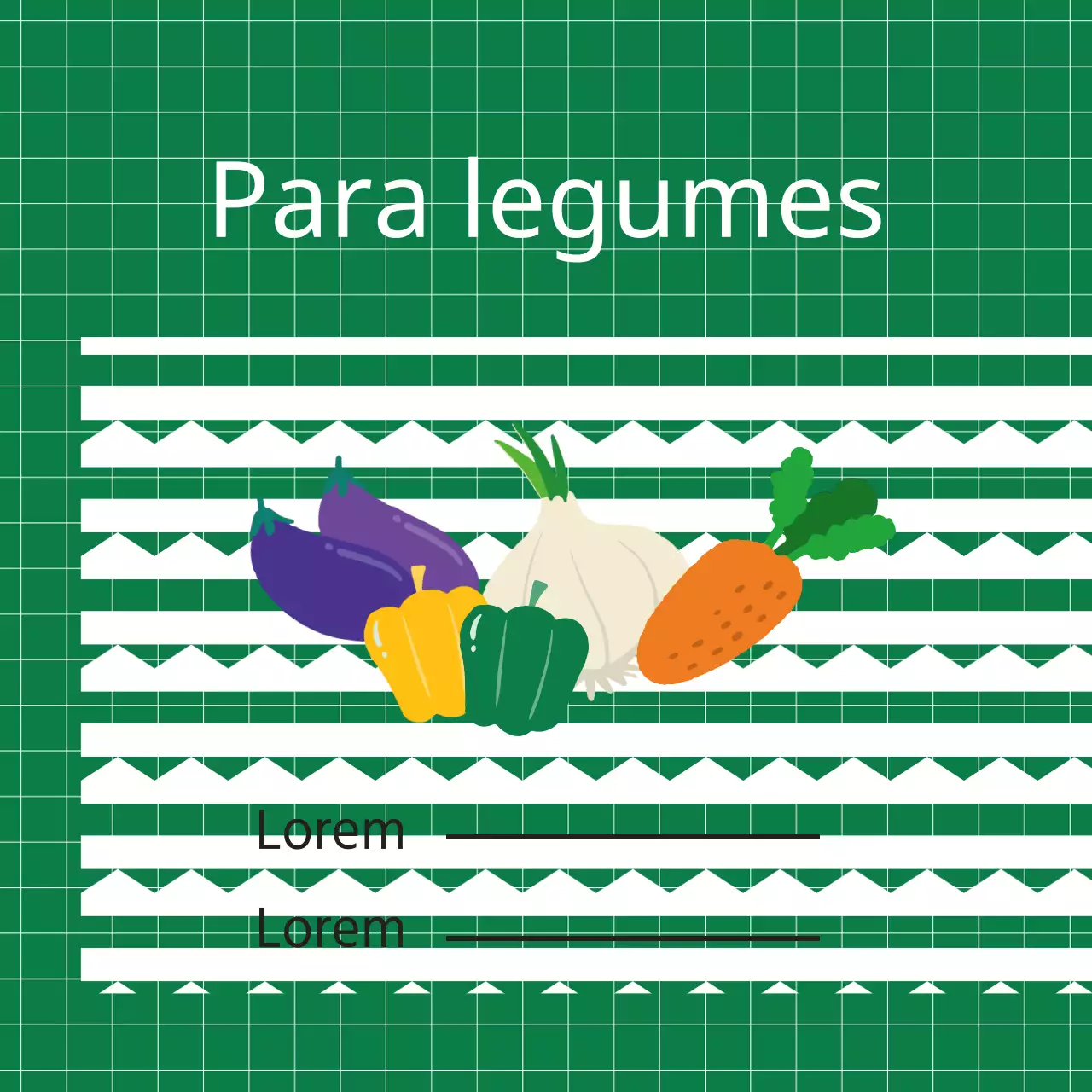 Para os legumes
