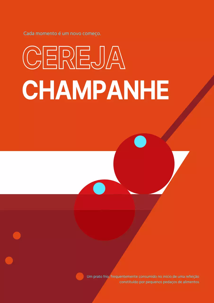 Cartaz pop simples e moderno ao estilo Bauhaus em vermelho e branco