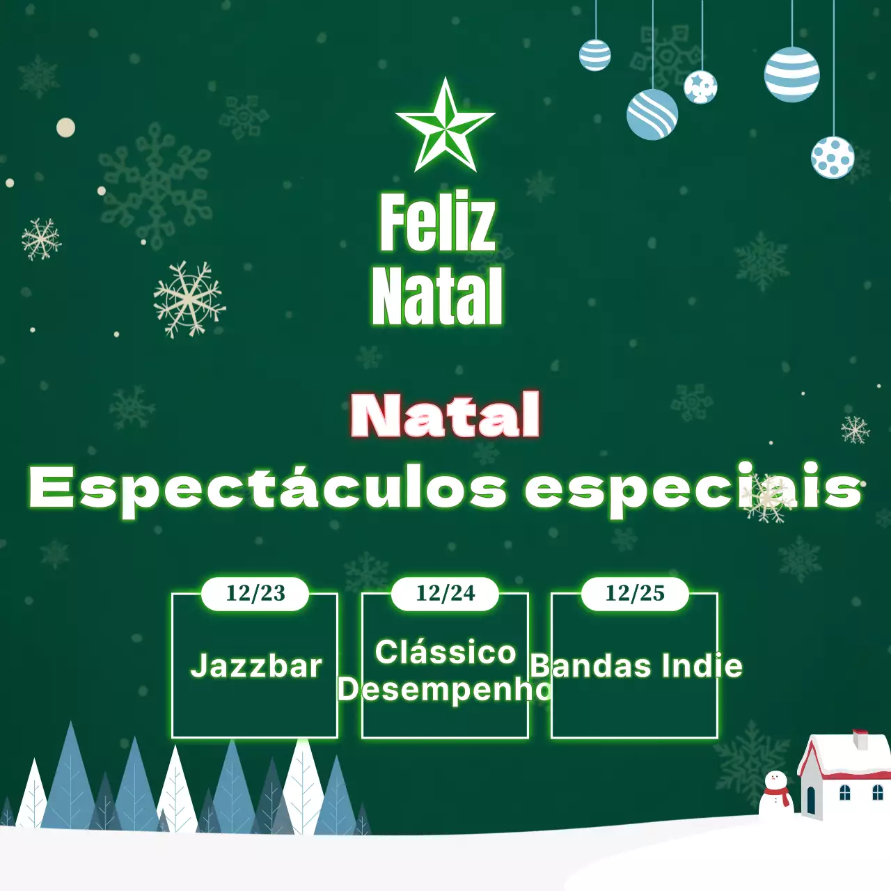 Um presépio verde em forma de árvore de Natal