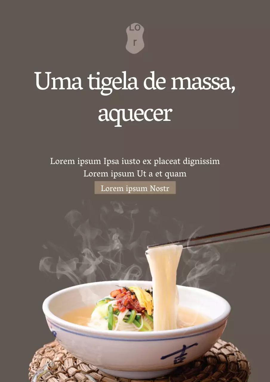 Promover o menu do seu restaurante de udon