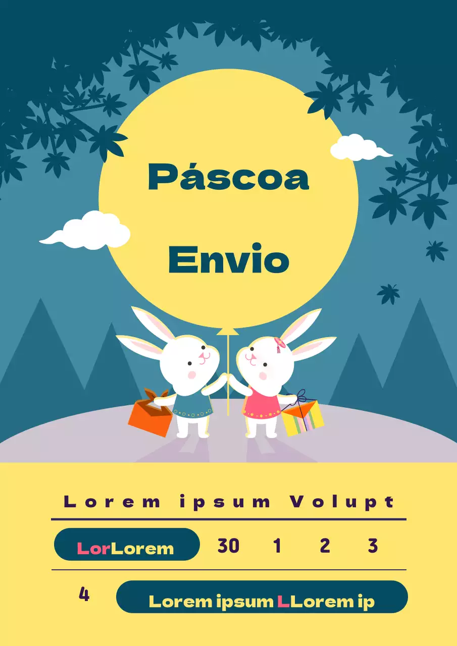 Aviso de entrega de Ano Novo com ilustração de fundo oriental vermelho e amarelo