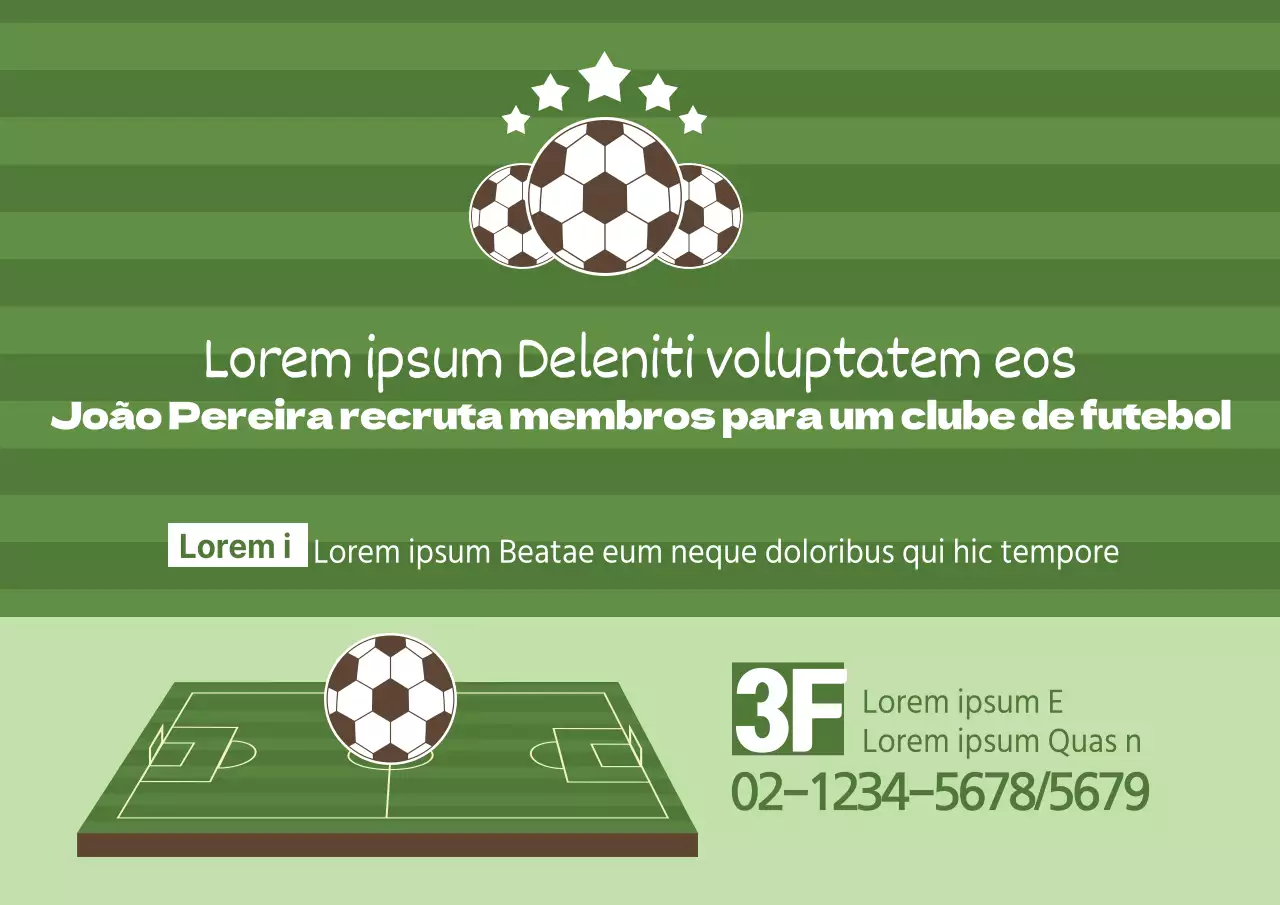 Recrutamento de sócios para um clube de futebol