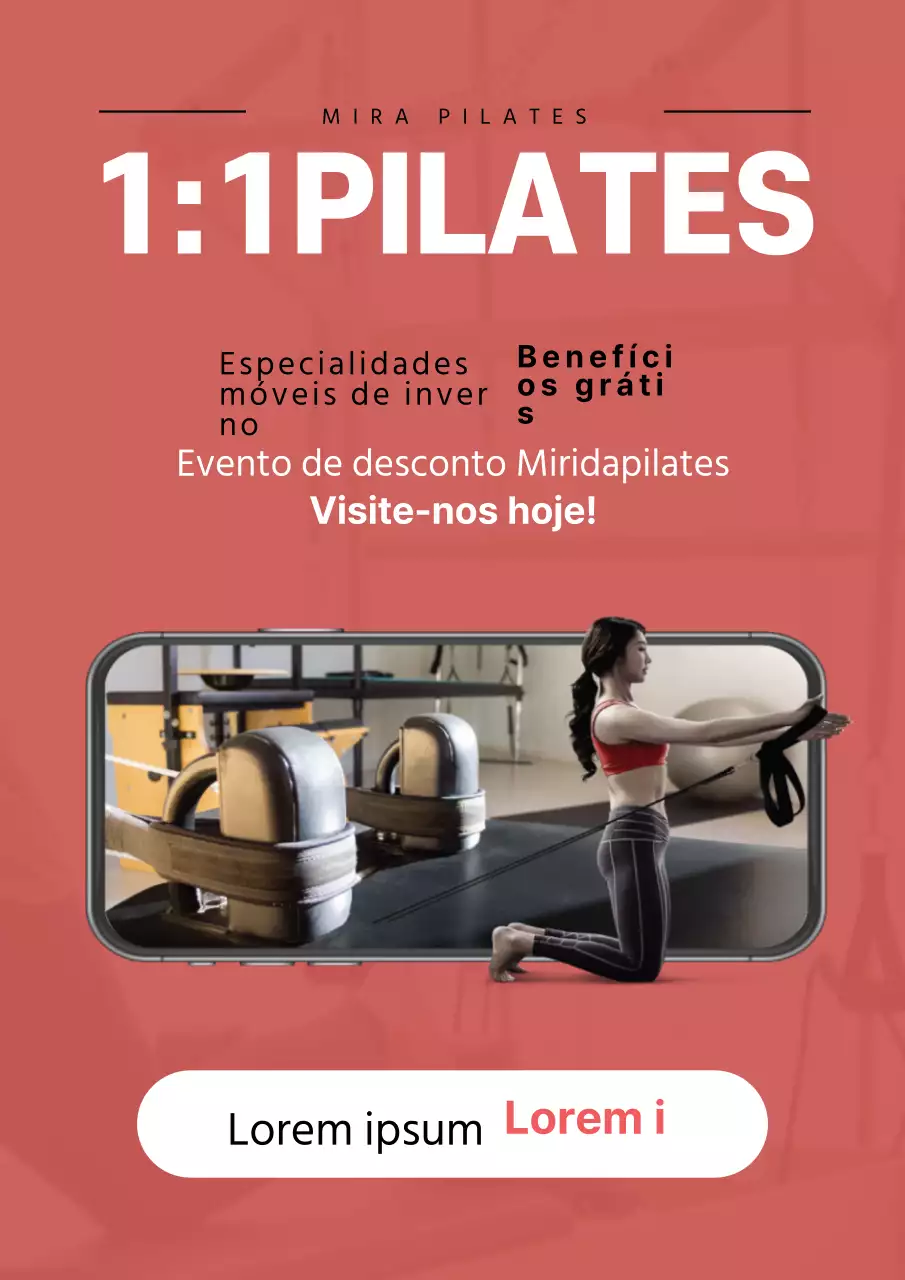 Promover o recrutamento de Pilates a vermelho