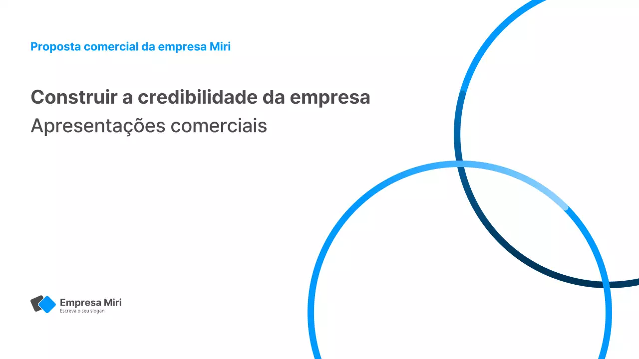 Relatório empresarial com um estilo gradiente moderno em branco e azul