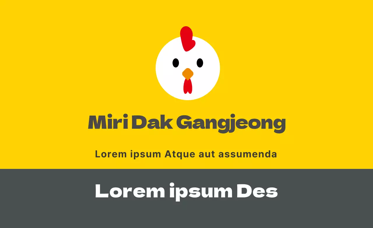 Promover um restaurante karaage giro com um logótipo amarelo