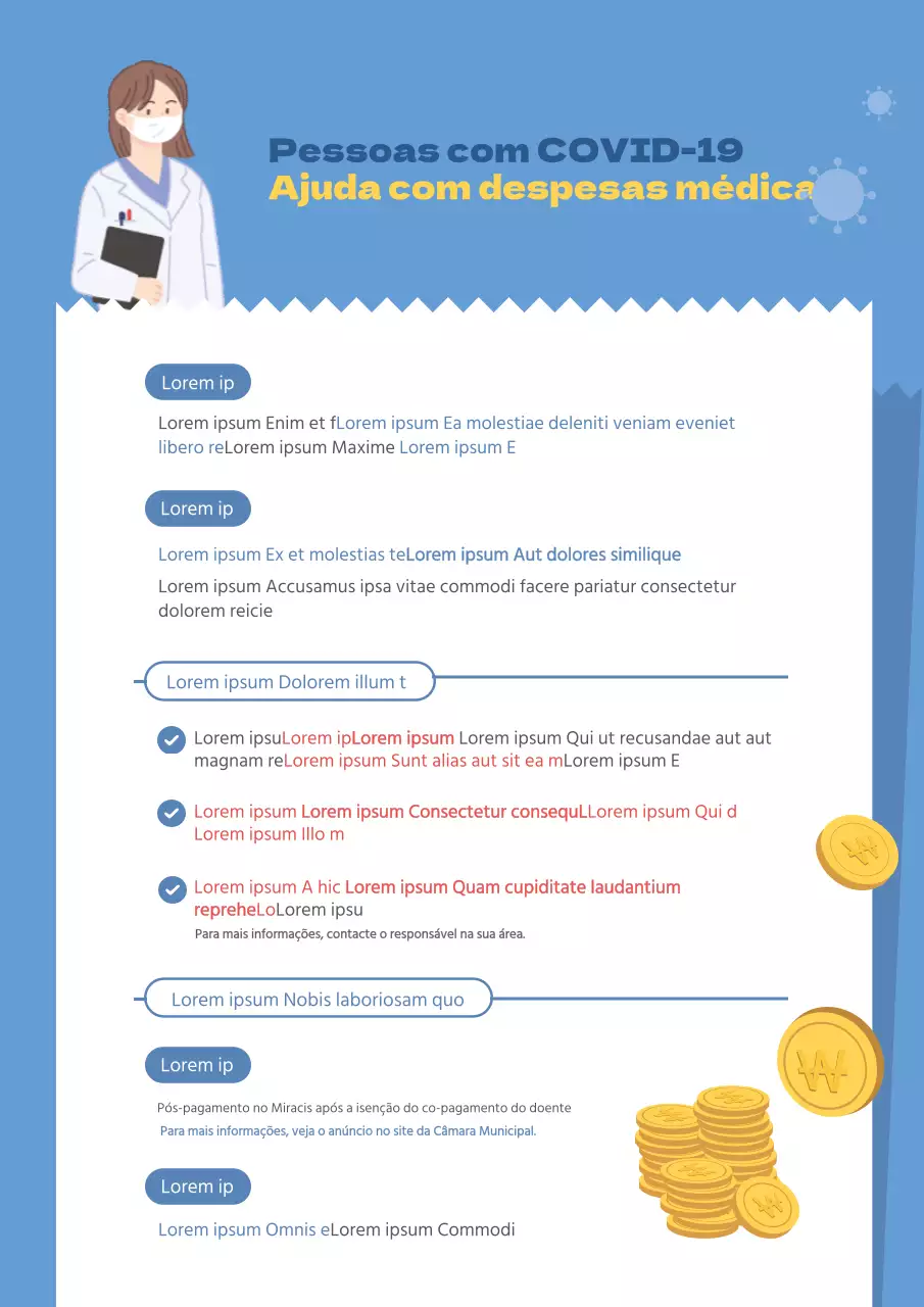 A carta azul de assistência financeira à COVID-19