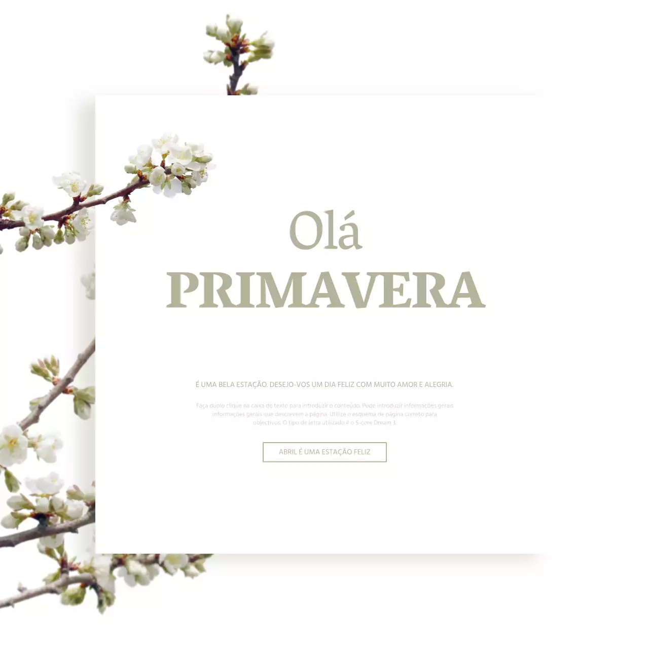 Olá primavera