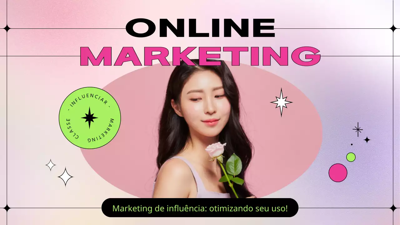 Uma lição de marketing de influência kitsch em cor-de-rosa e chartreuse