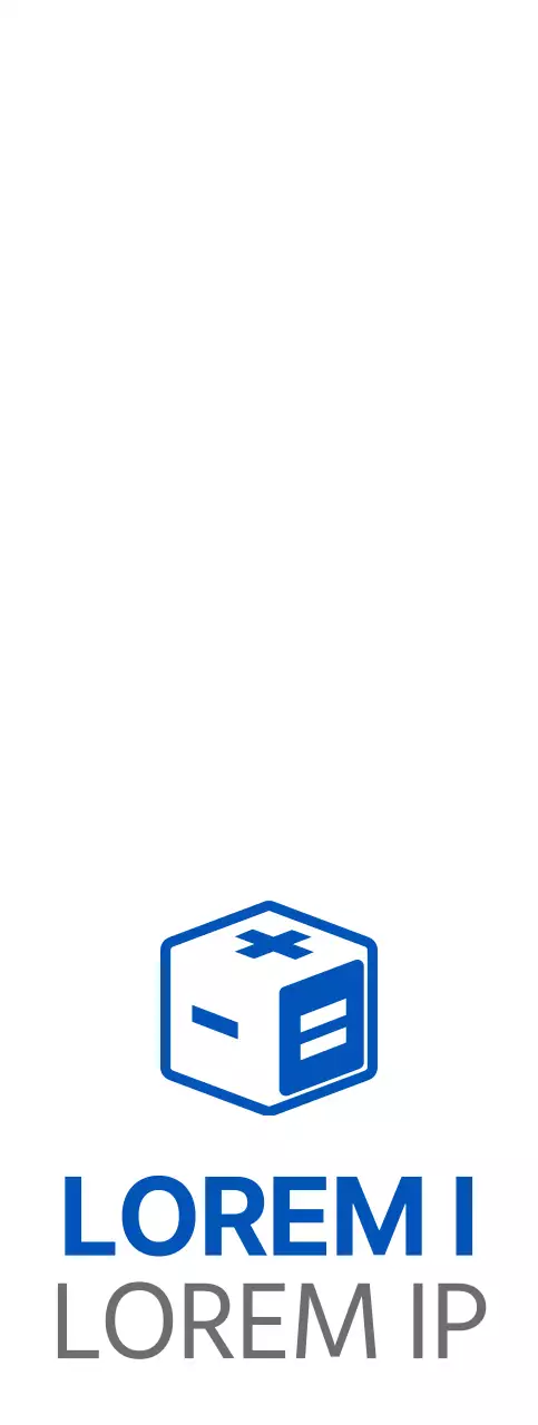 Criar um logótipo para uma escola de explicações de matemática com um logótipo azul e cinzento em forma de dado