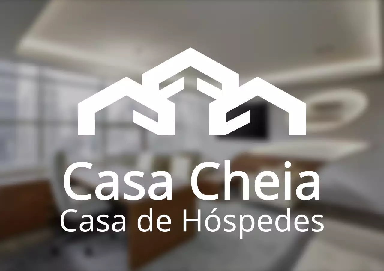 Sinal de logótipo de casa de hóspedes de estilo simples