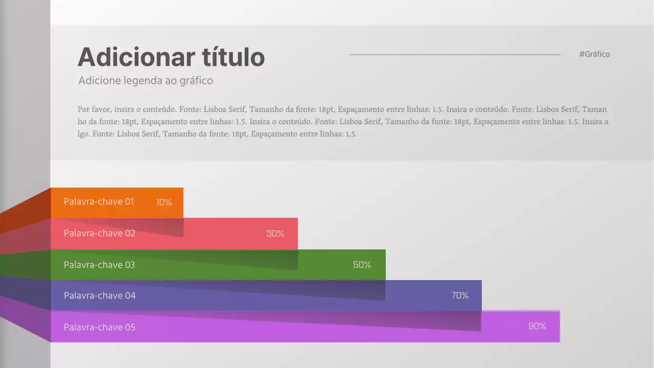 Gráfico concetual tridimensional simples com um aspeto dobrado