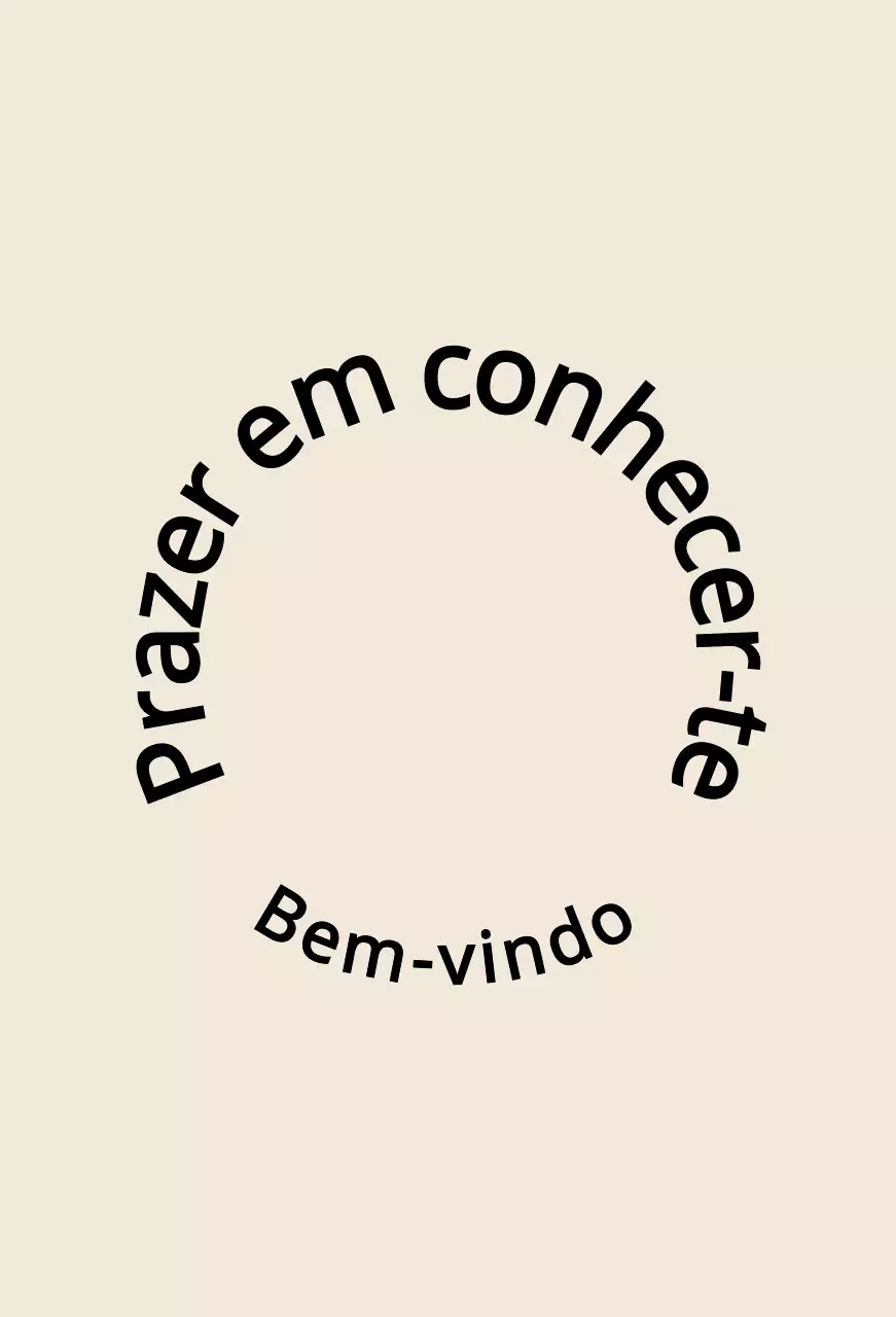 Estilo de texto simples e emotivo em castanho claro e preto