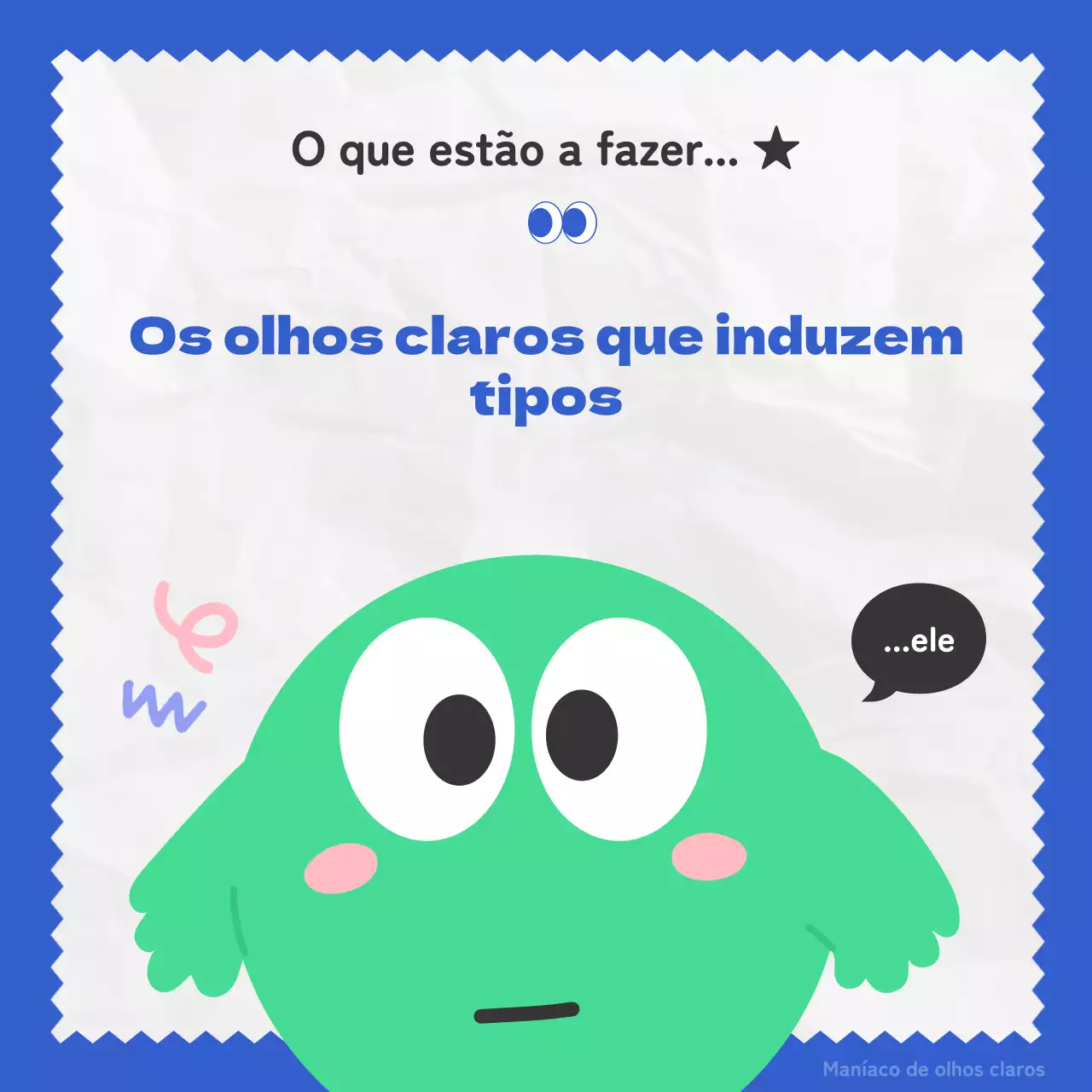 Ilustrações kitsch em azul e verde apresentam o verdadeiro tipo de colega