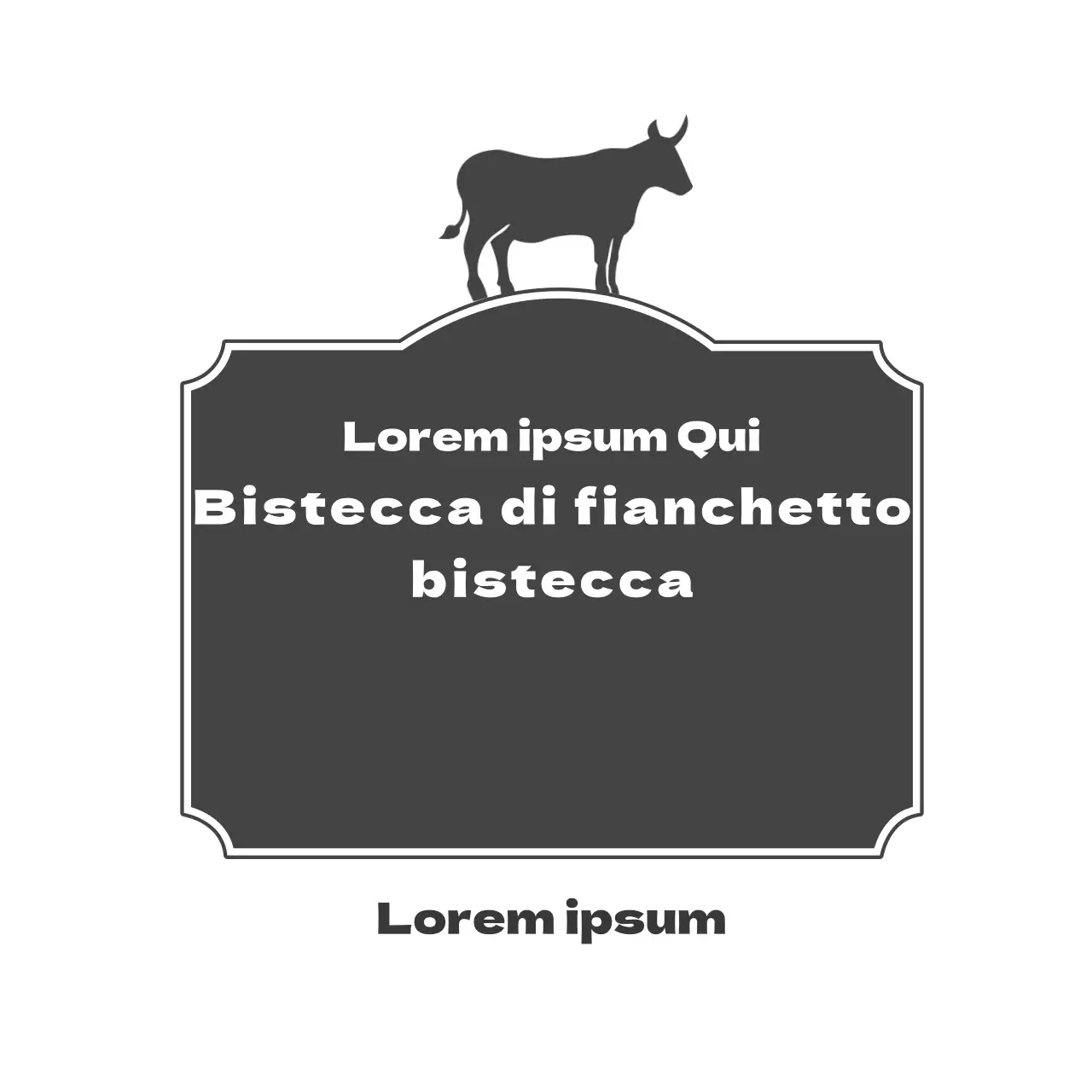 Etichette della bistecca
