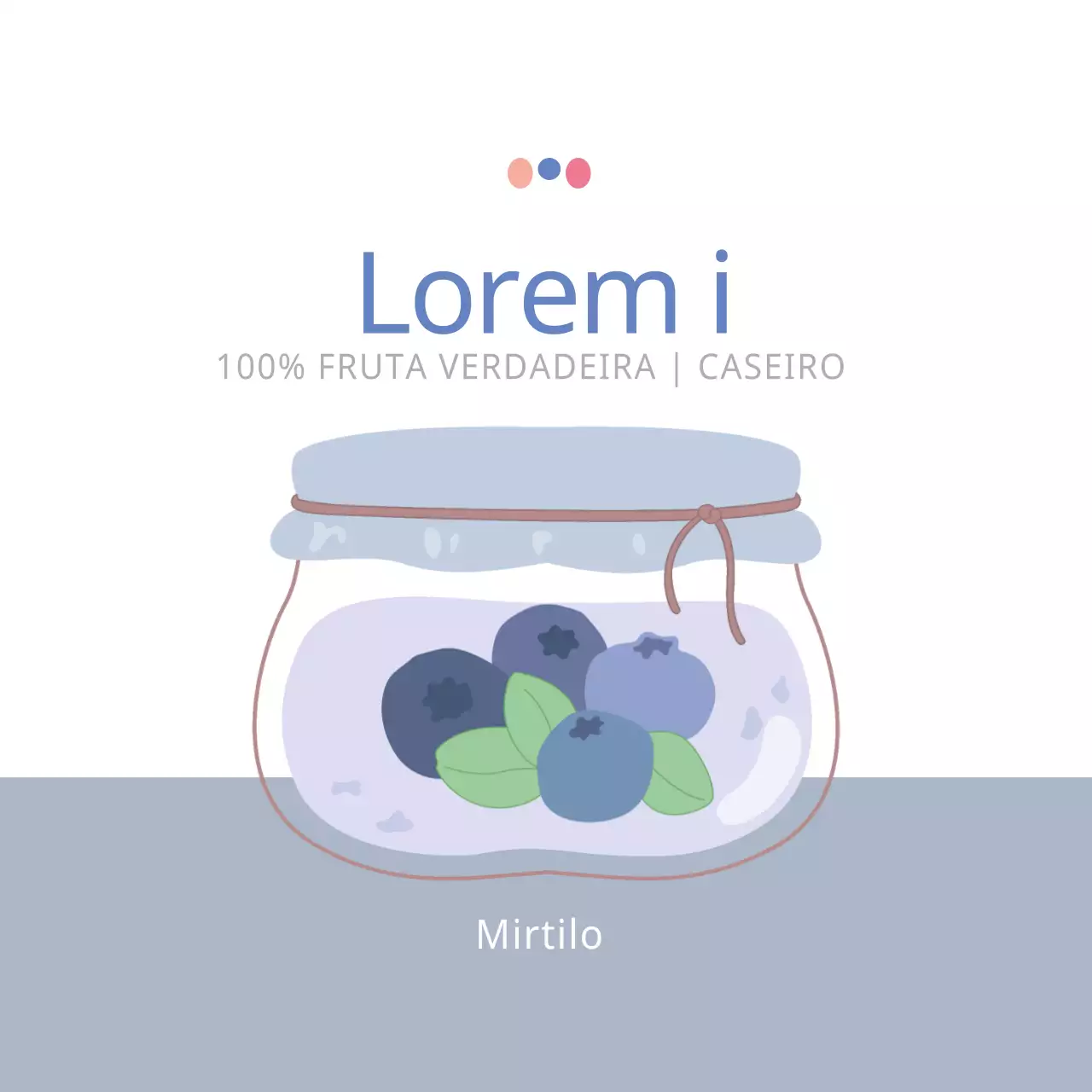 Compota de mirtilo